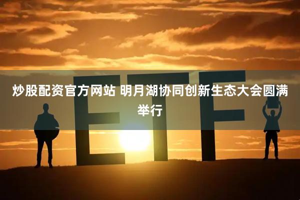 炒股配资官方网站 明月湖协同创新生态大会圆满举行